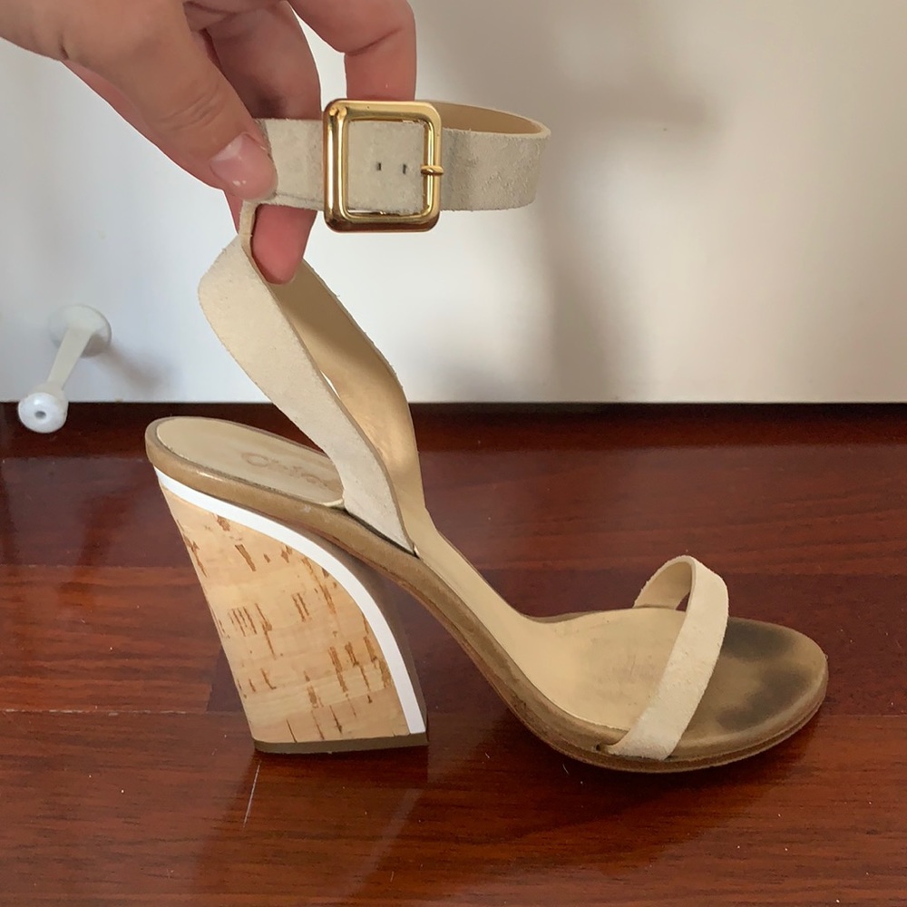 Chloe wedge heel sandals